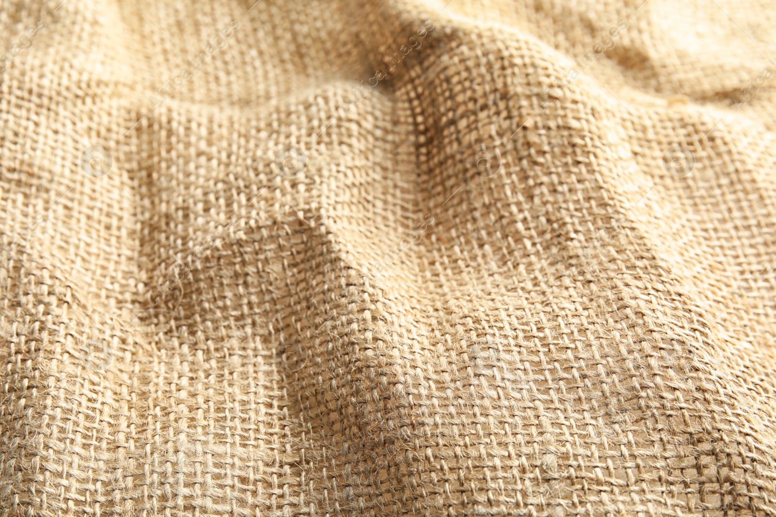 Photo of Sustainable natural hemp cloth as background. Fabric texture