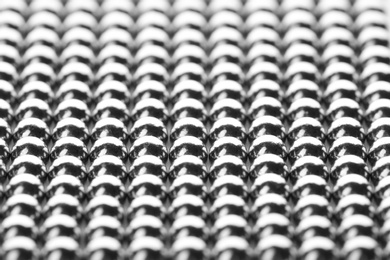 Photo of Small metal magnetic balls as background, closeup