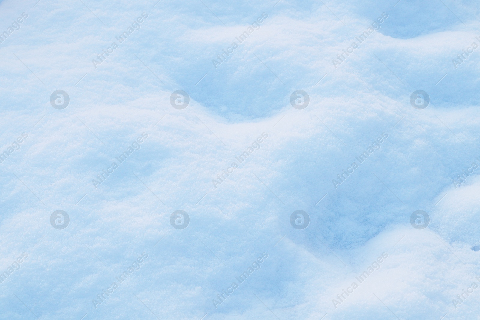 Photo of Beautiful snow as background, closeup view. Winter weather