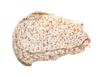 Photo of Sample of natural scrub on white background