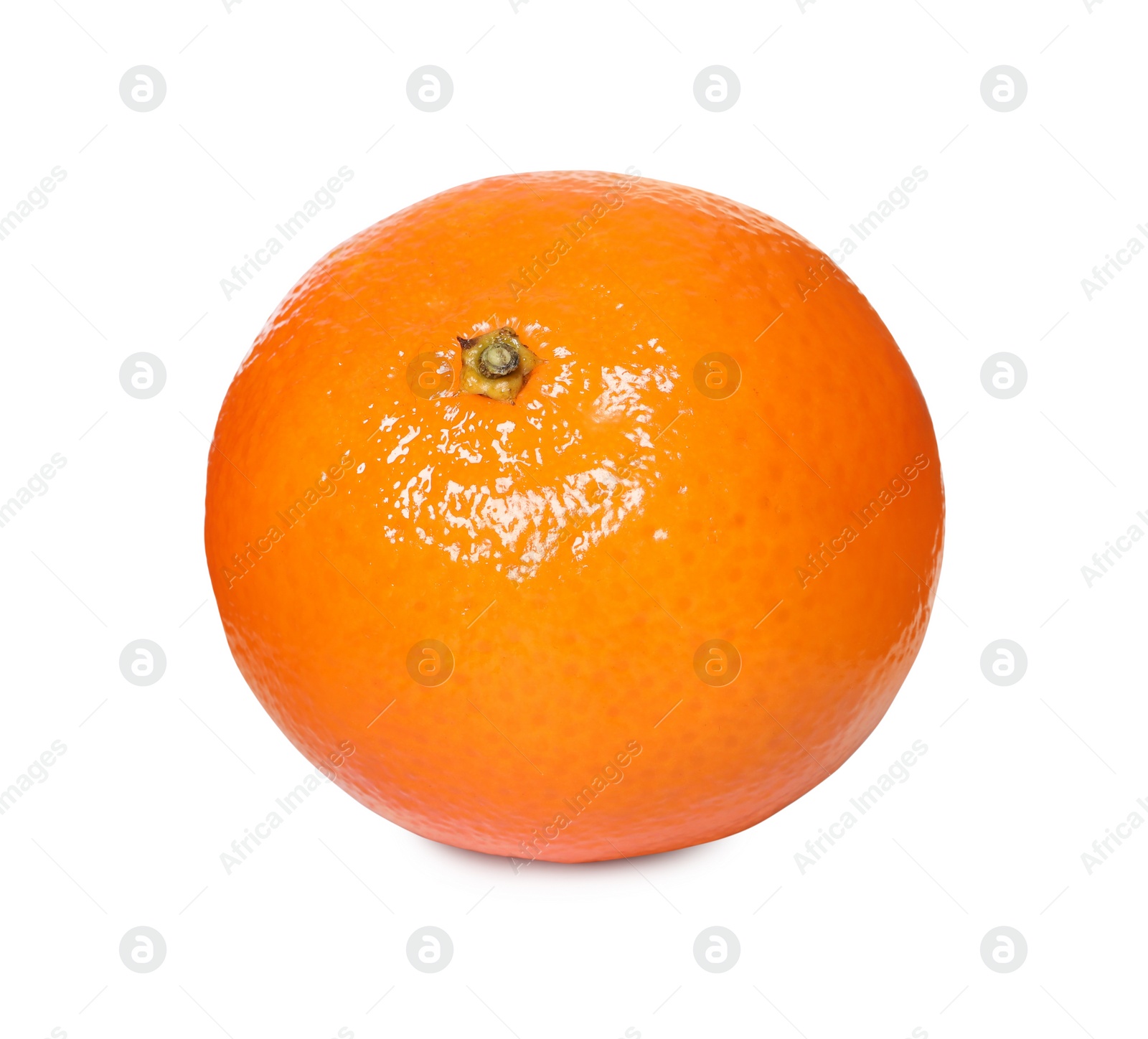 Photo of Fresh ripe juicy tangerine isolated on white