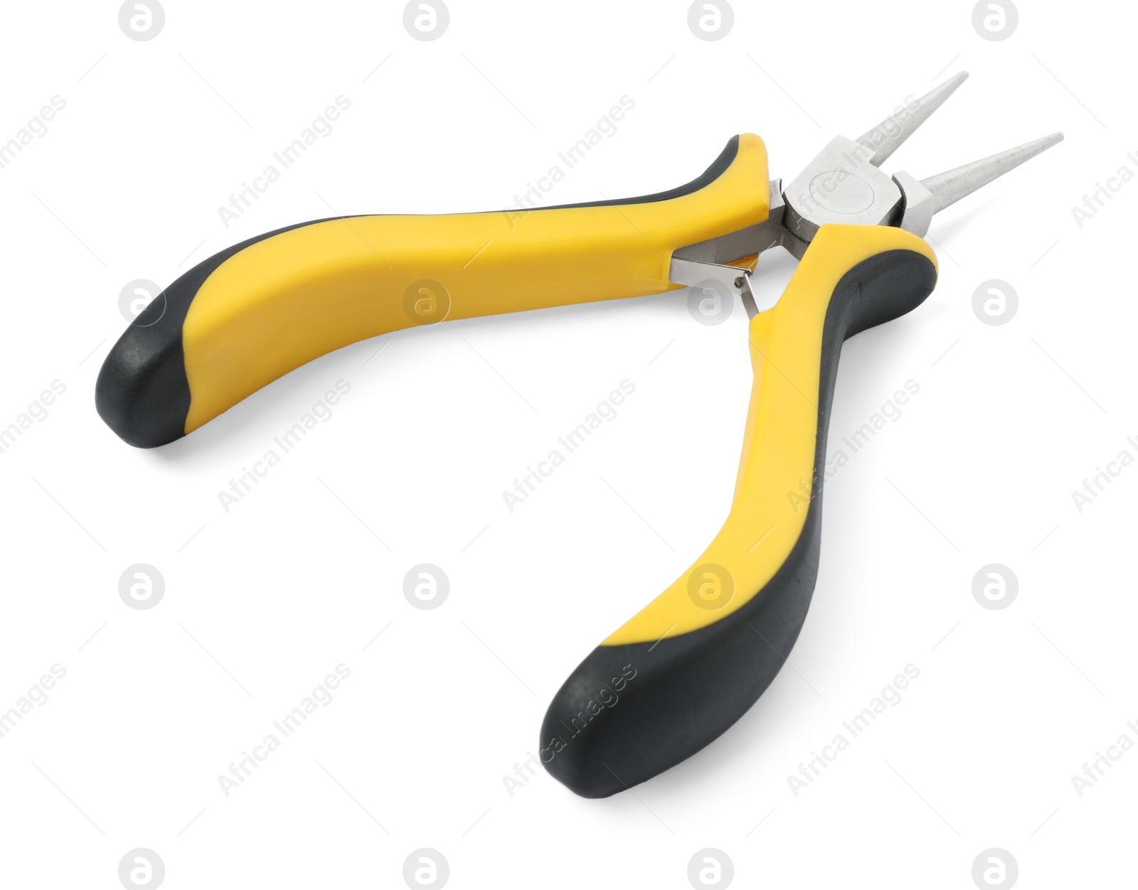 Photo of New round nose pliers isolated on white