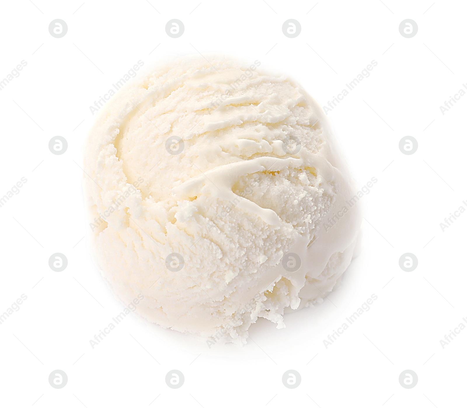 Photo of Scoop of tasty ice cream isolated on white