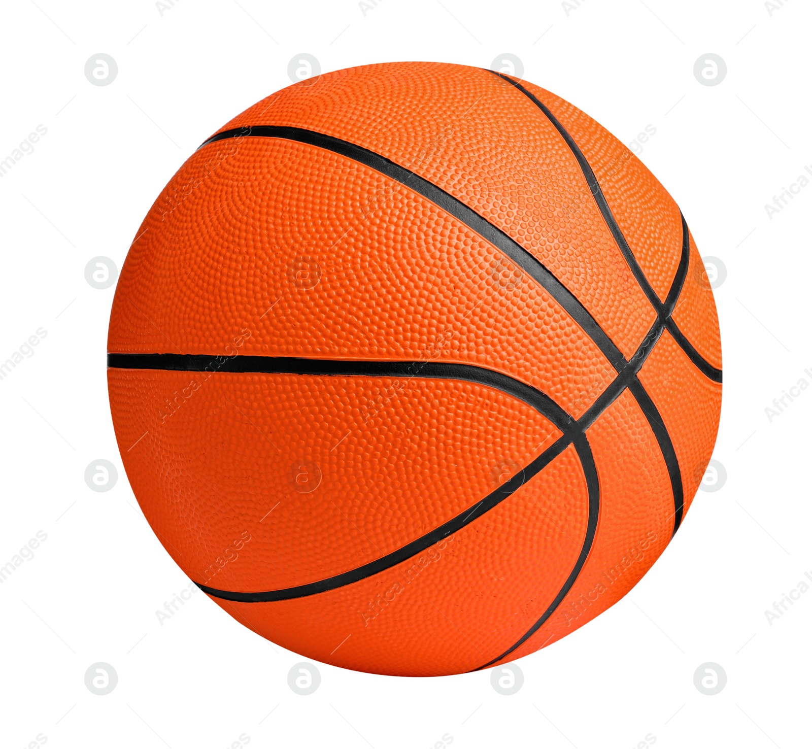 Photo of New orange basketball ball isolated on white