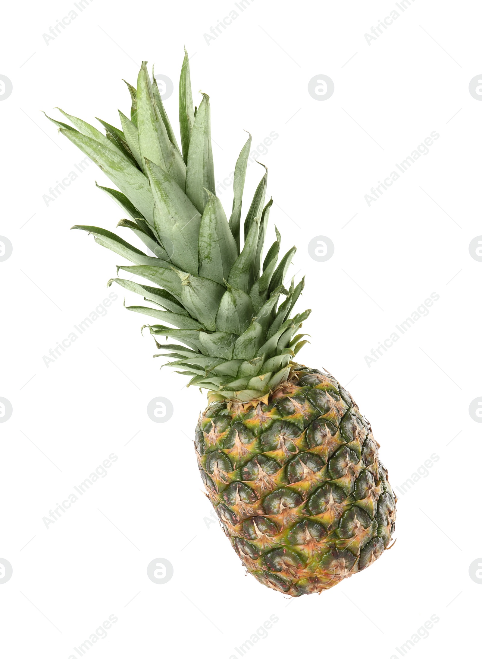 Photo of Fresh ripe juicy pineapple isolated on white