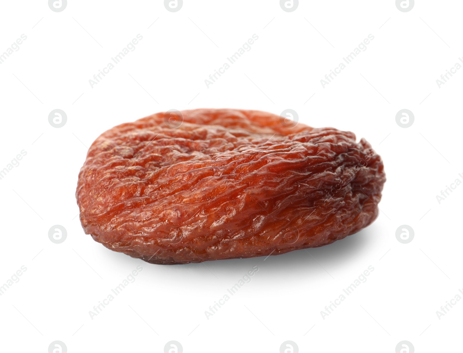 Photo of Tasty dried apricot isolated on white. Healthy snack