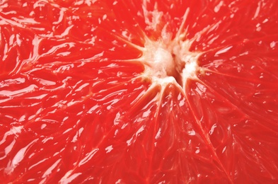 Texture of fresh ripe grapefruit, closeup view