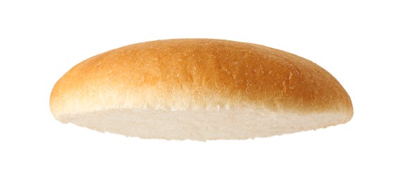 Photo of Half of fresh burger bun isolated on white