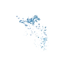 Photo of Abstract splash of water on white background