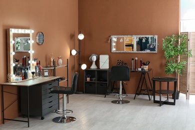 Photo of Hairdresser's workplace in beauty salon