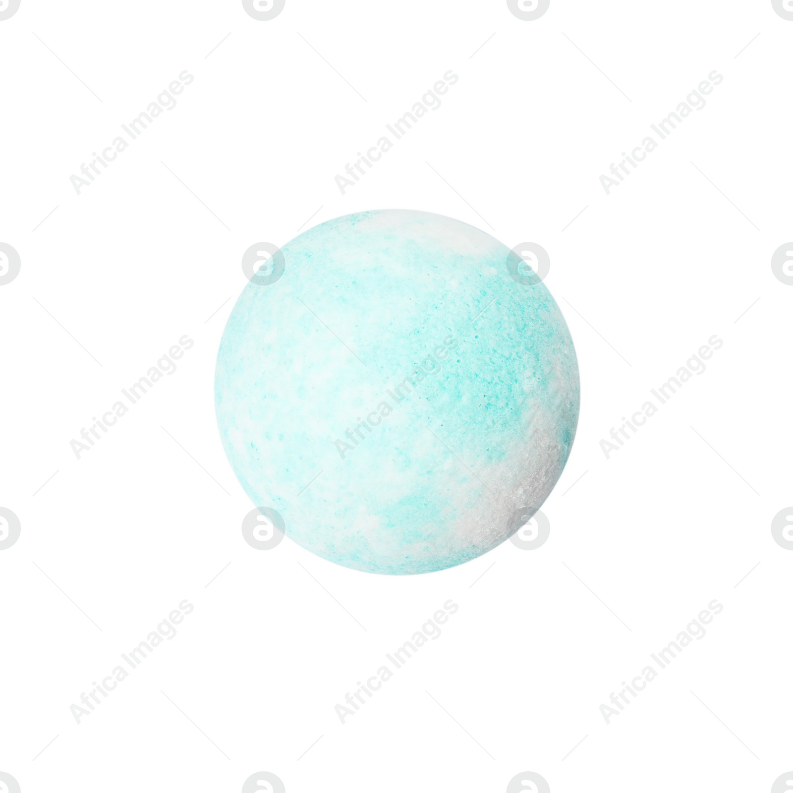 Photo of Bath bomb on white background. Spa product