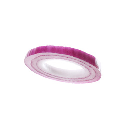 Photo of Cut red onion isolated on white. Ingredient for sandwich