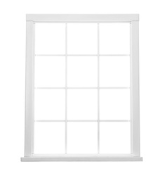 Image of Modern and elegant window on white background