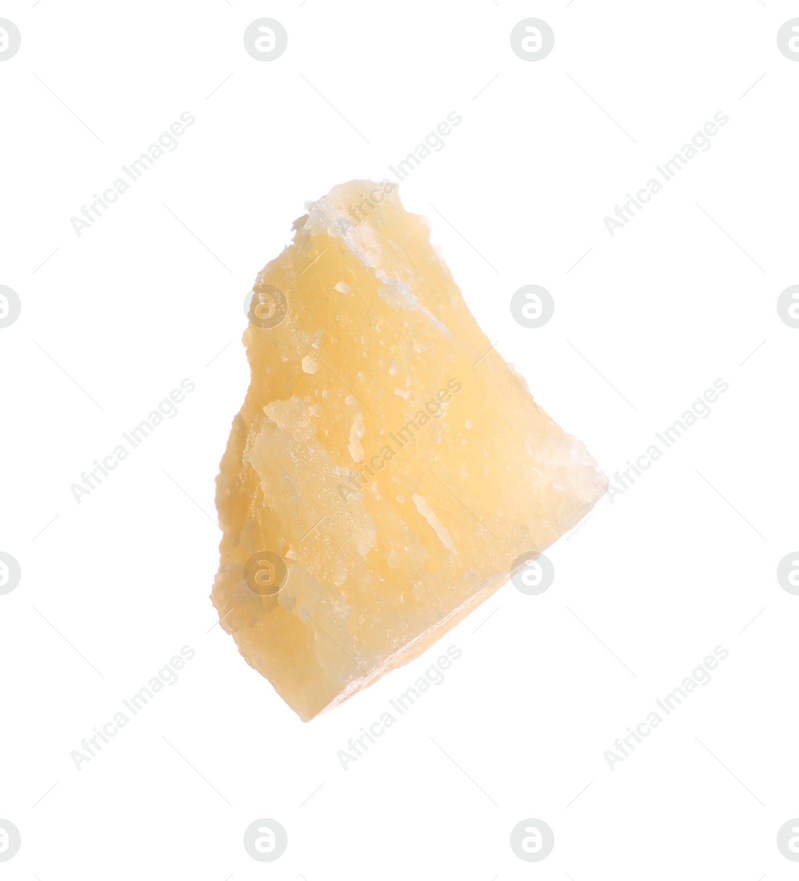 Photo of Piece of delicious parmesan cheese isolated on white