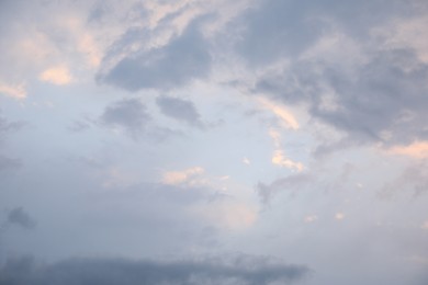 Picturesque view of blue sky with clouds