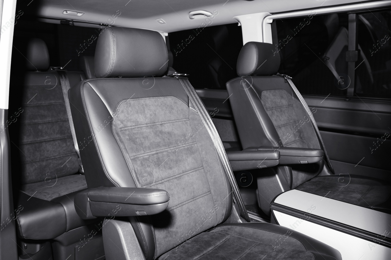 Photo of New modern car with comfortable seats inside