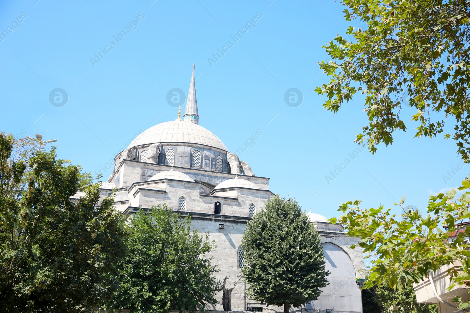 Photo of ISTANBUL, TURKEY - AUGUST 10, 2019: Beautiful Sultan Ahmed Mosque (Blue Mosque) on sunny day