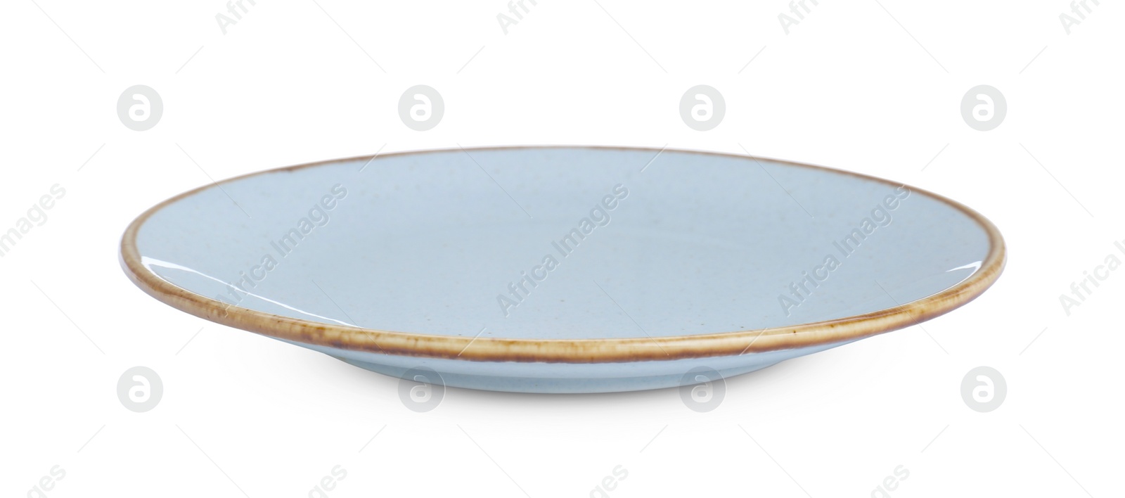 Photo of Clean empty ceramic plate isolated on white