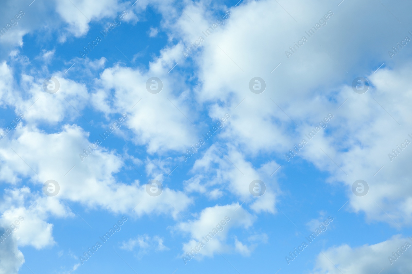 Photo of Picturesque view of beautiful blue sky with fluffy white clouds