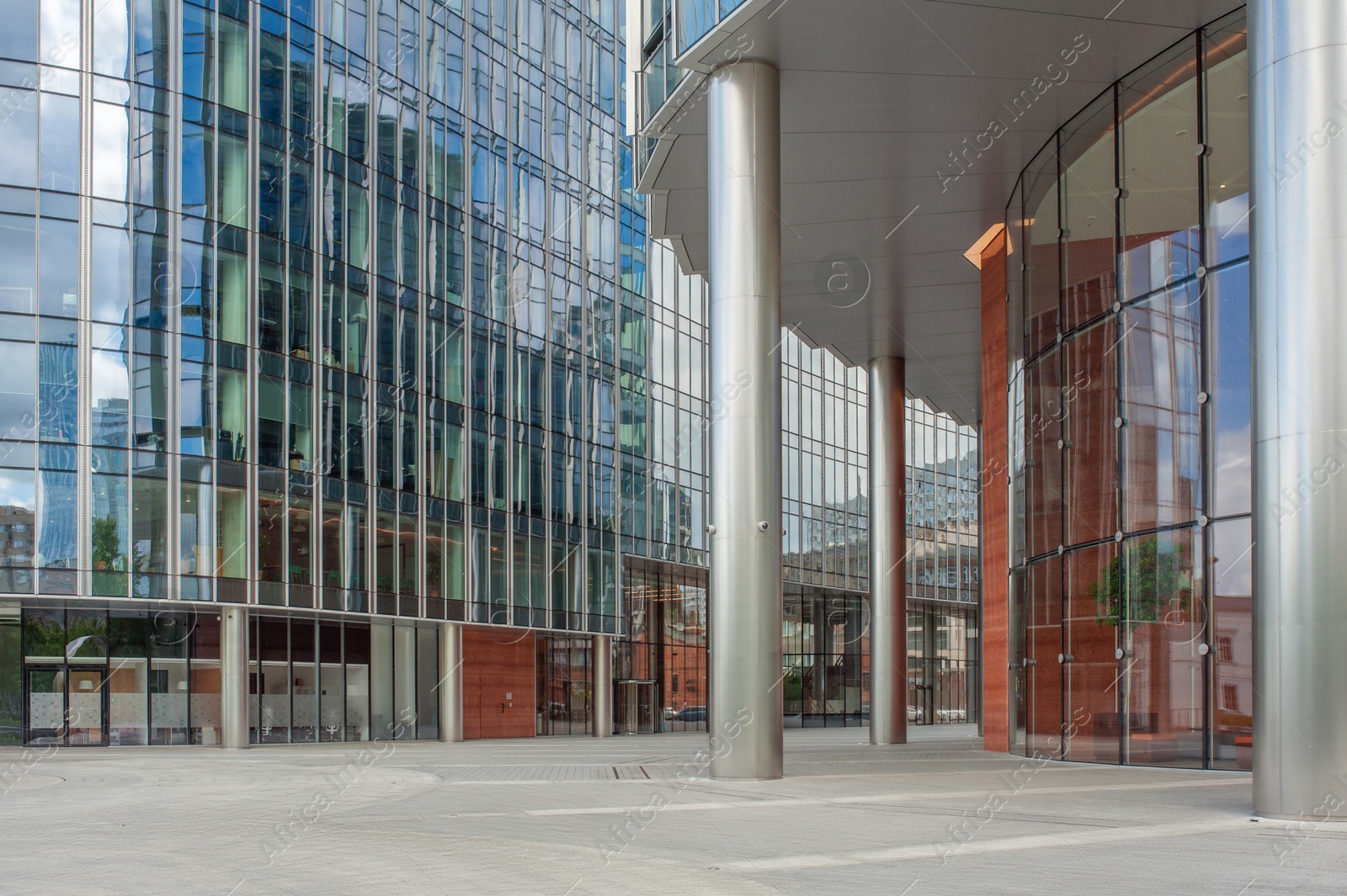 Photo of Beautiful buildings with many windows in city