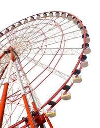 Image of Beautiful large Ferris wheel isolated on white