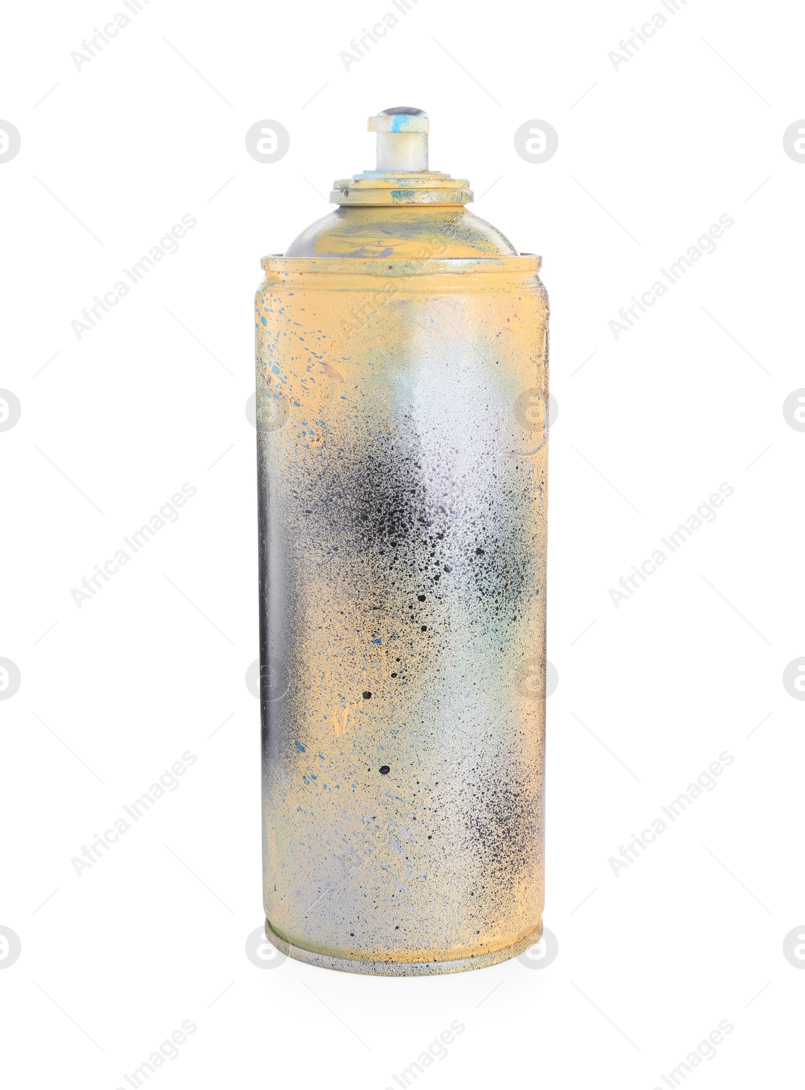 Photo of One can of bright spray paint isolated on white