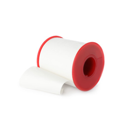 Photo of Medical sticking plaster roll isolated on white