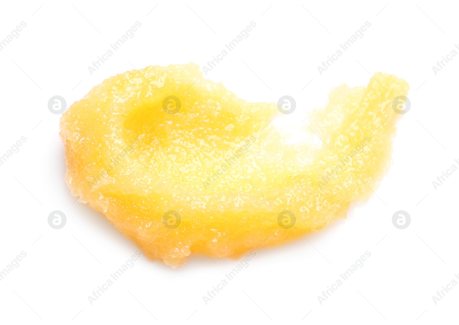 Photo of Sample of natural scrub on white background