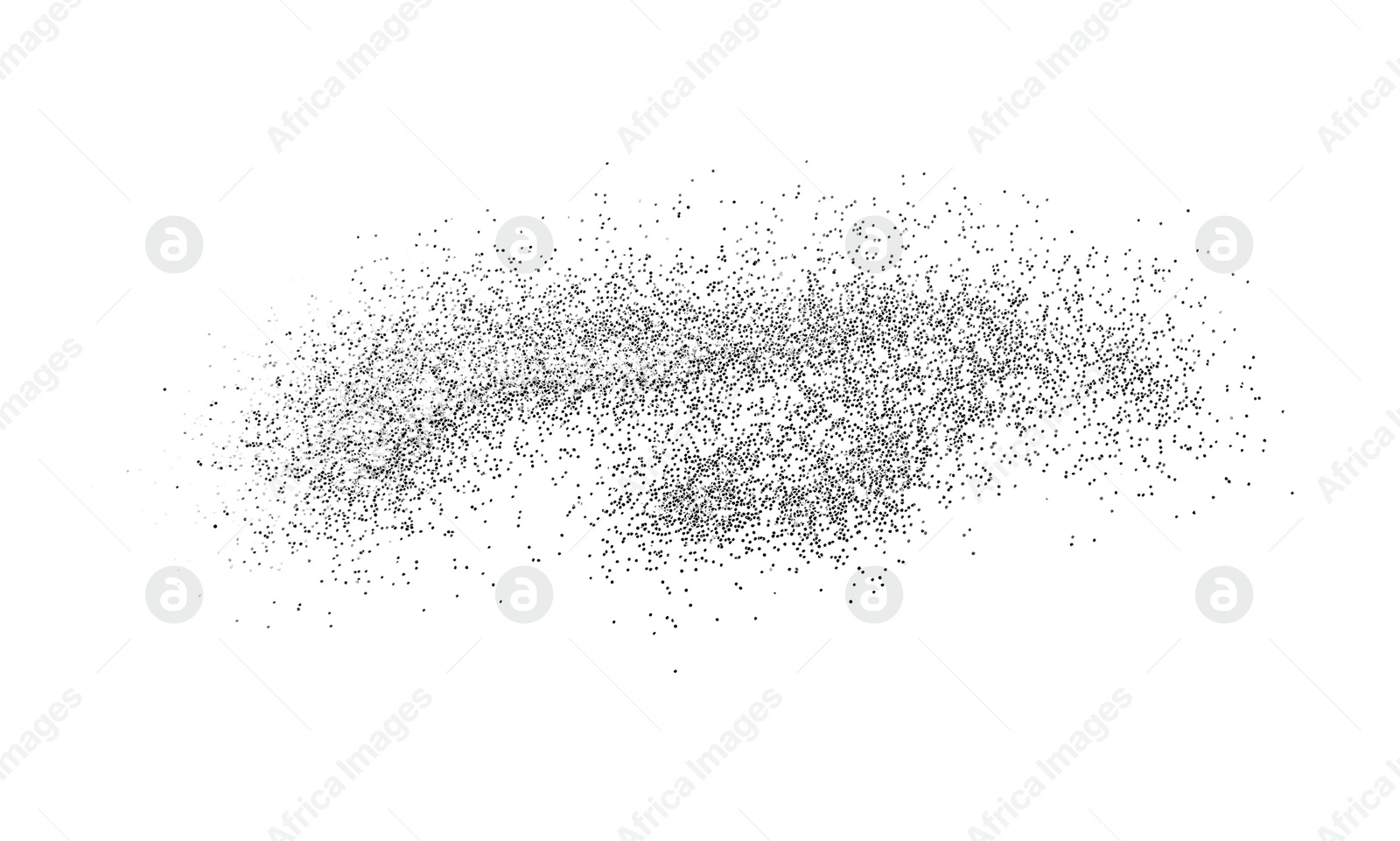 Photo of Shiny silver glitter on white background, top view