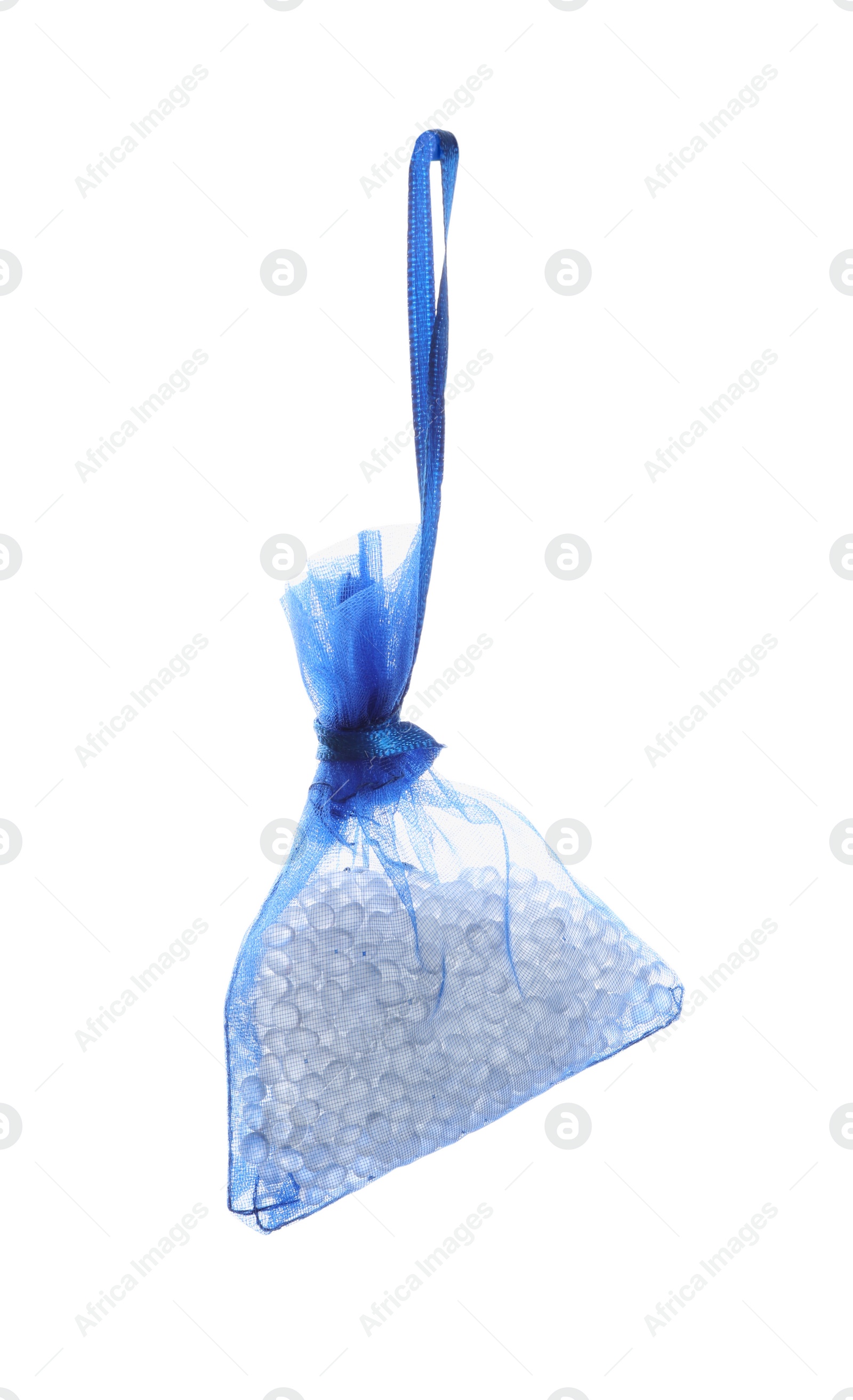 Photo of Scented sachet with aroma beads isolated on white