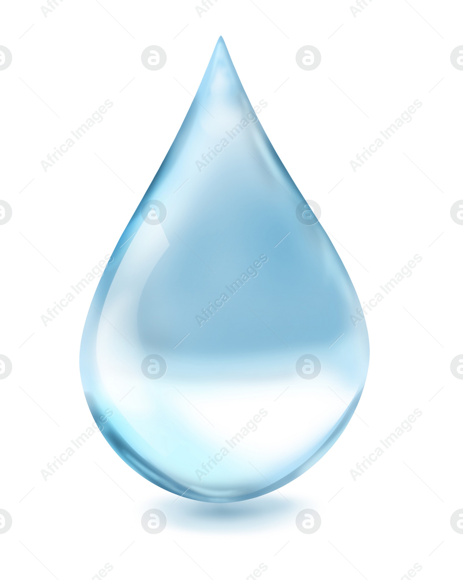 Illustration of Blue water drop illustration on white background