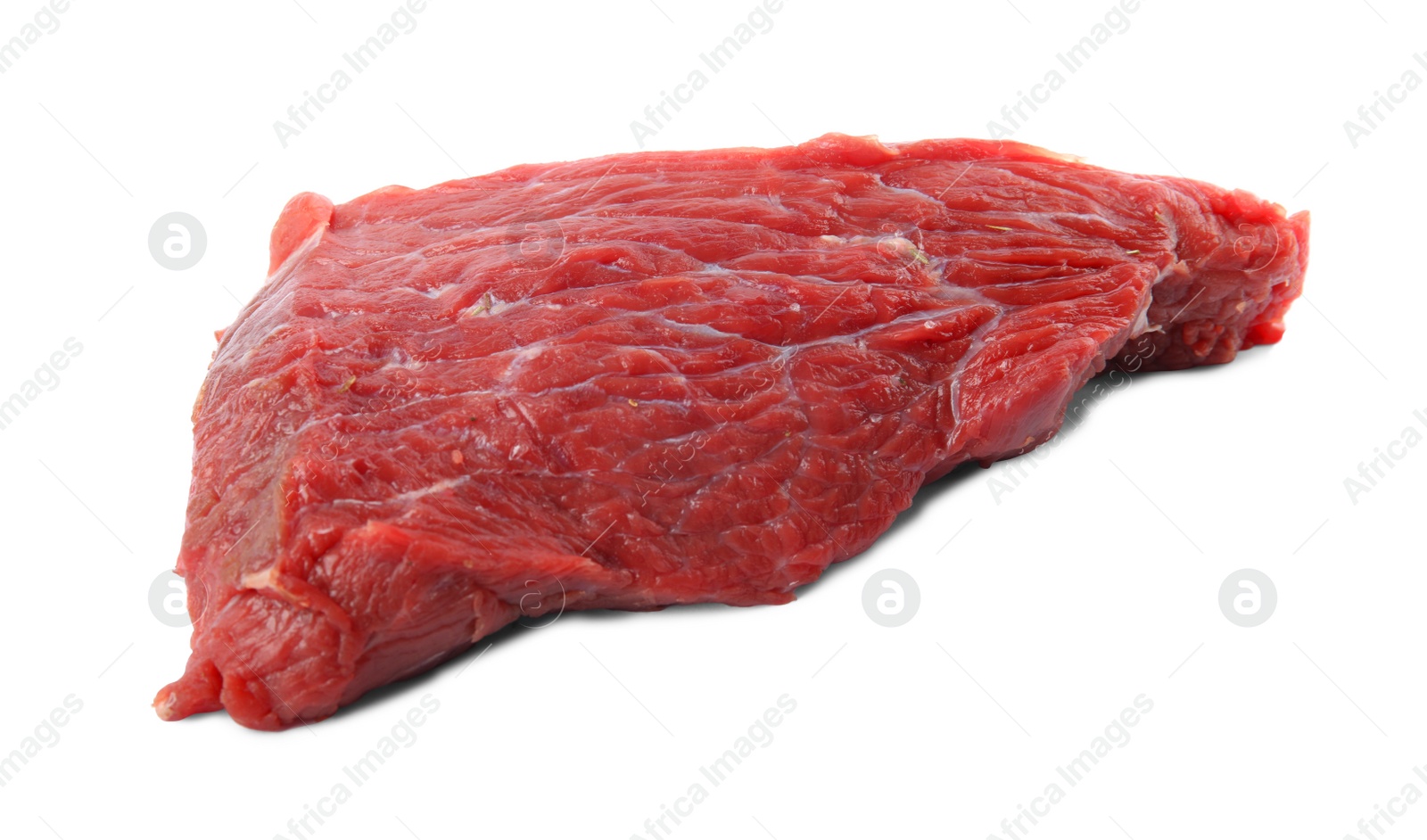 Photo of Fresh raw beef cut isolated on white