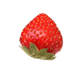 Tasty ripe fresh strawberry isolated on white
