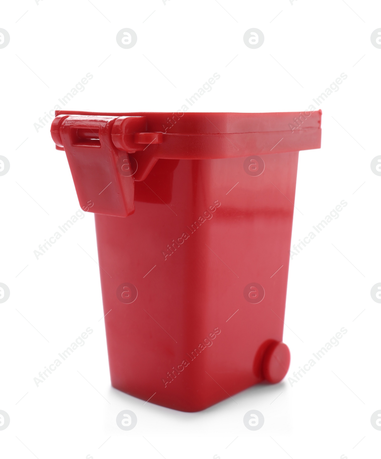 Photo of Trash bin isolated on white. Waste recycling concept