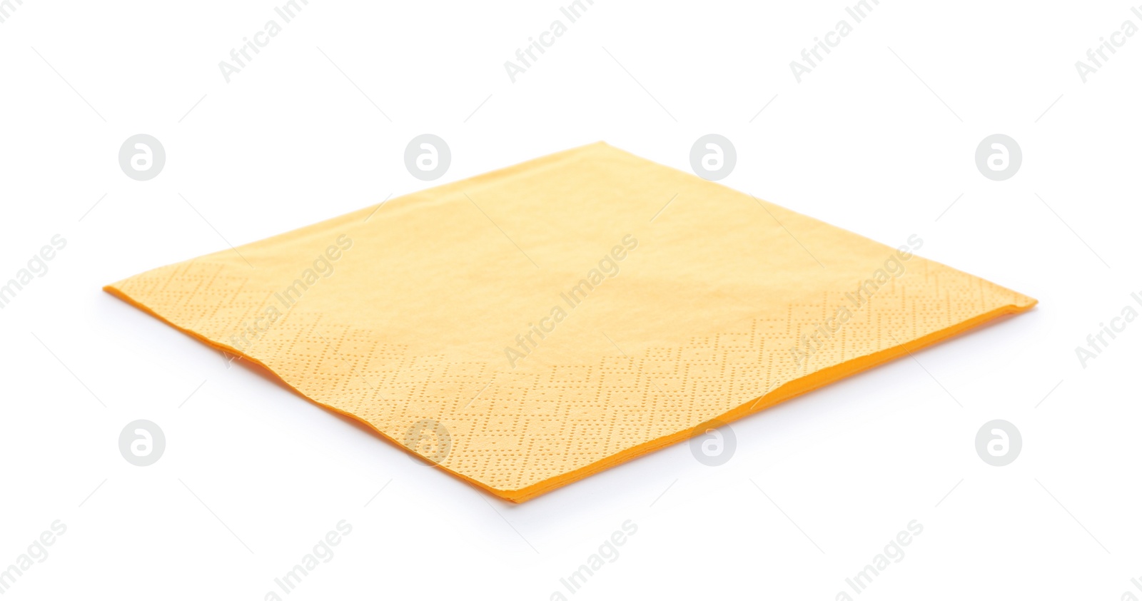 Photo of Clean paper napkin on white background. Personal hygiene