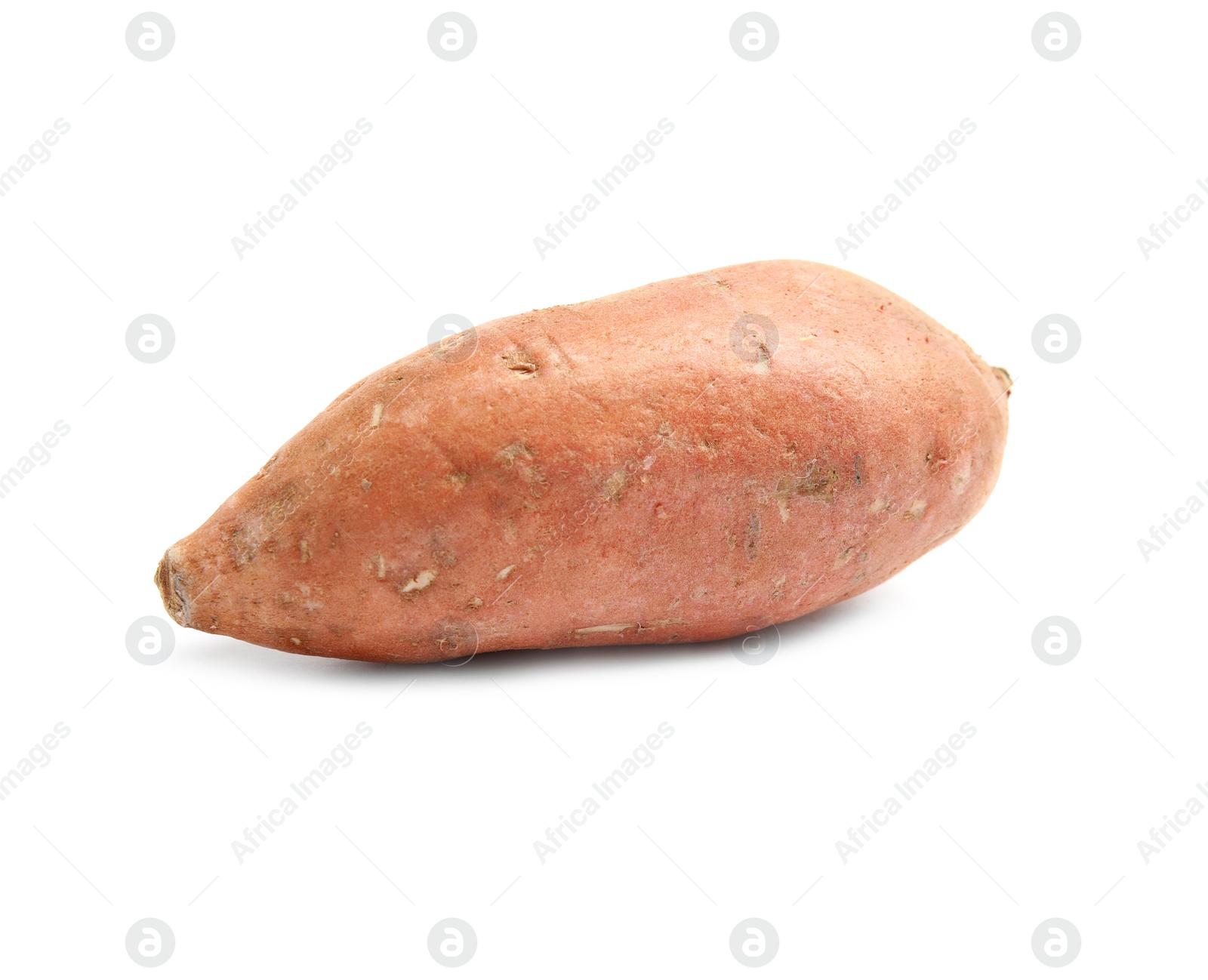 Photo of Whole ripe sweet potato on white background