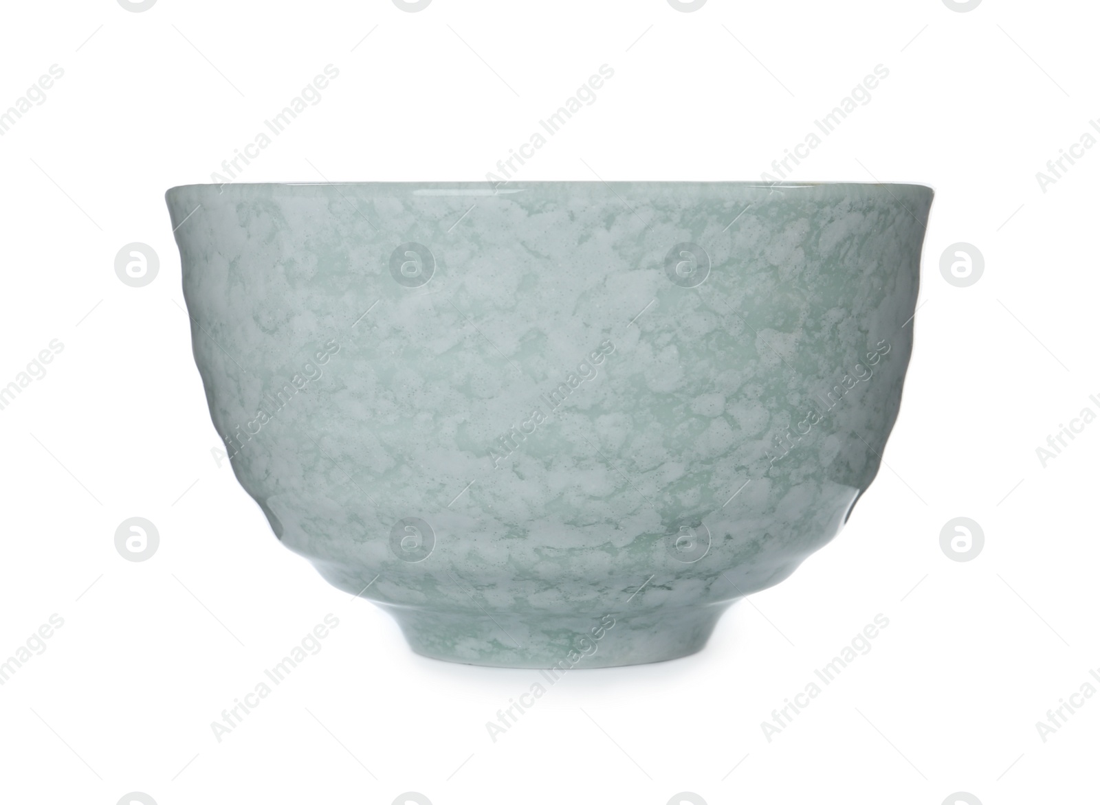 Photo of New beautiful ceramic bowl isolated on white