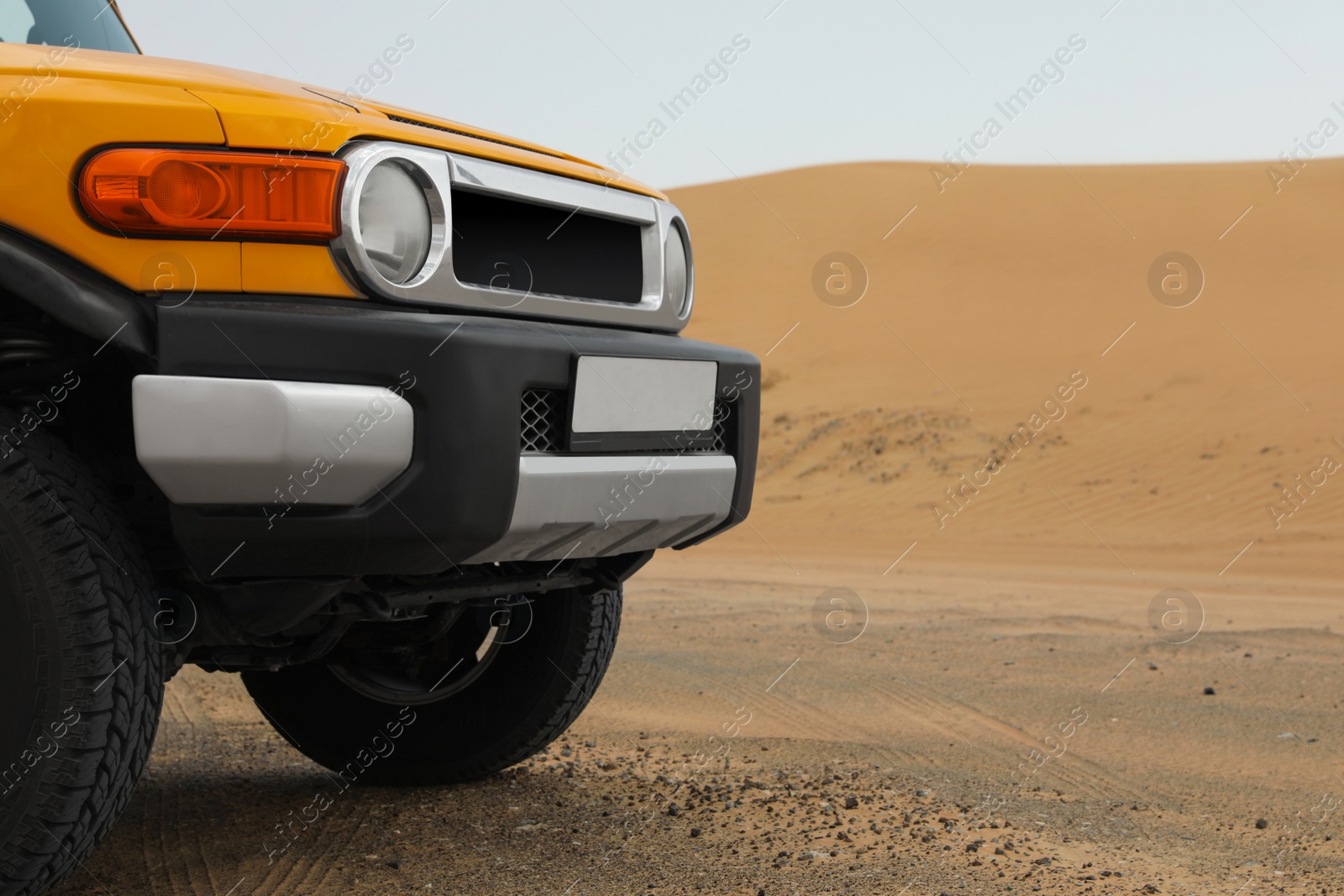 Photo of Modern car in desert ready for dune bashing