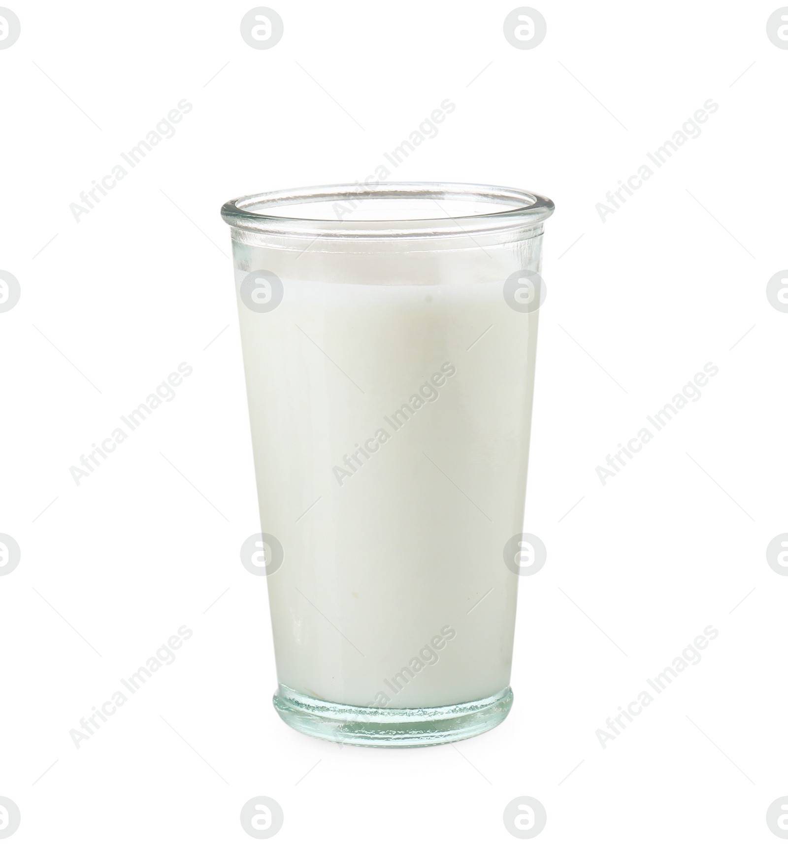 Photo of Glass of fresh milk isolated on white