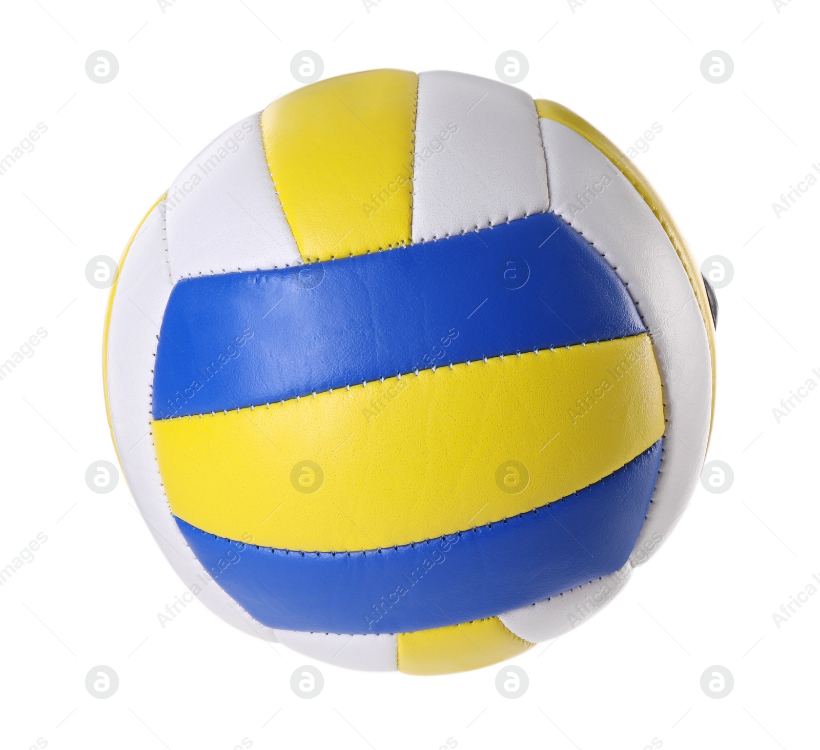 Photo of One volleyball ball isolated on white. Sport equipment