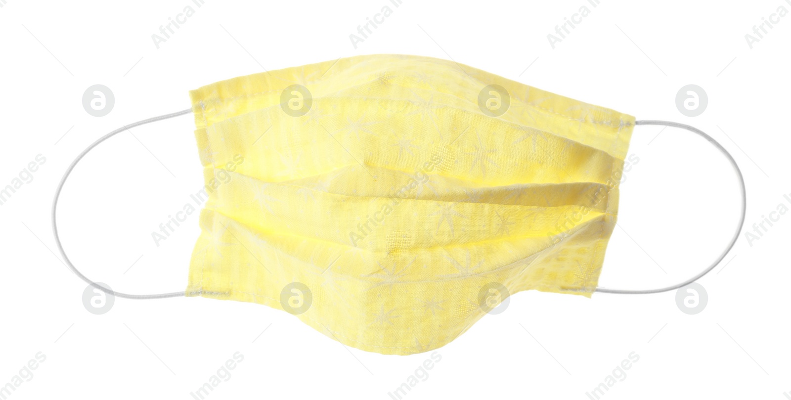 Photo of Homemade protective face mask isolated on white