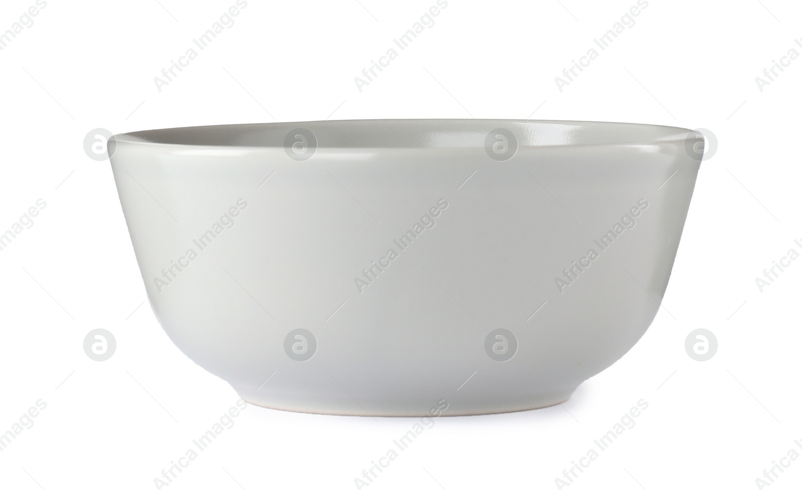 Photo of New beautiful ceramic bowl isolated on white