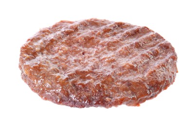 Photo of Tasty grilled burger patty isolated on white