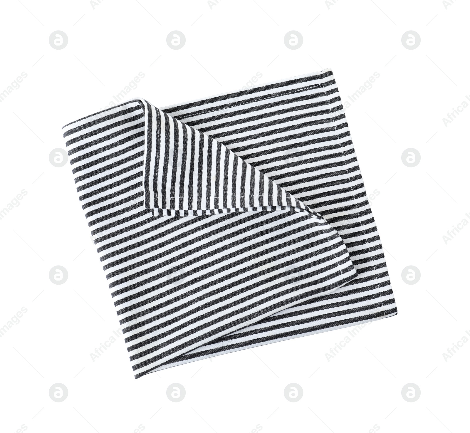 Photo of Fabric napkin for table setting on white background