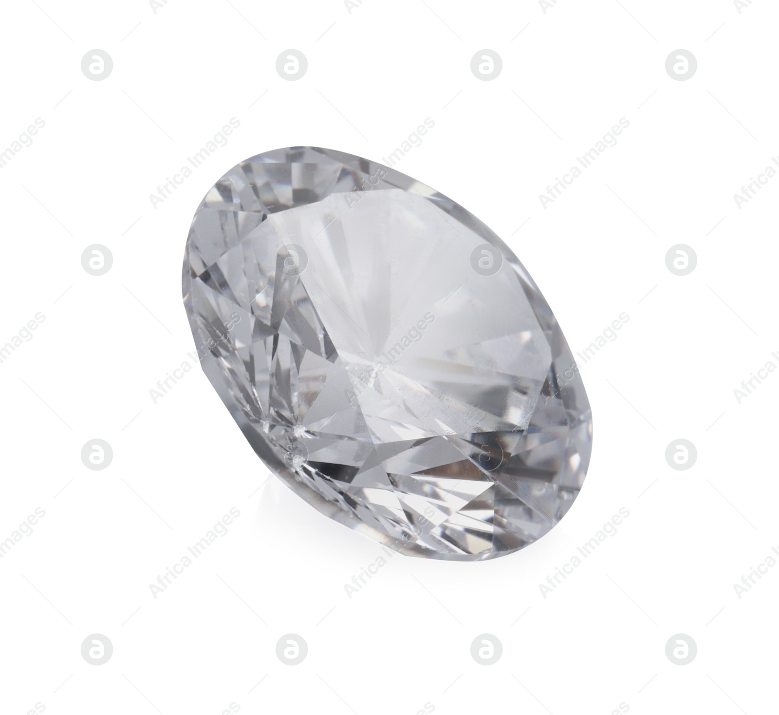 Photo of One beautiful shiny diamond isolated on white