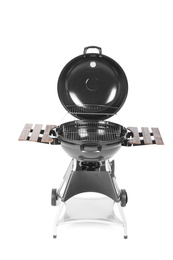 New modern barbecue grill on white background