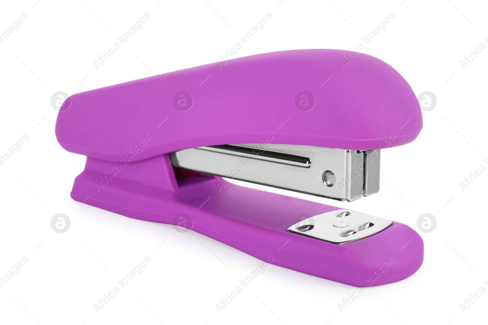 Photo of One new bright stapler isolated on white