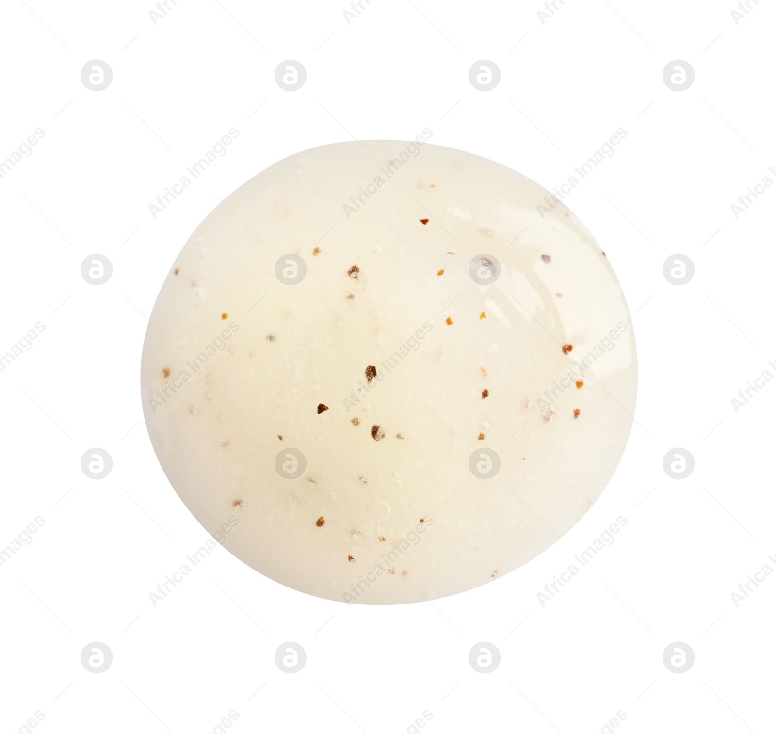 Photo of Sample of scrub isolated on white, top view