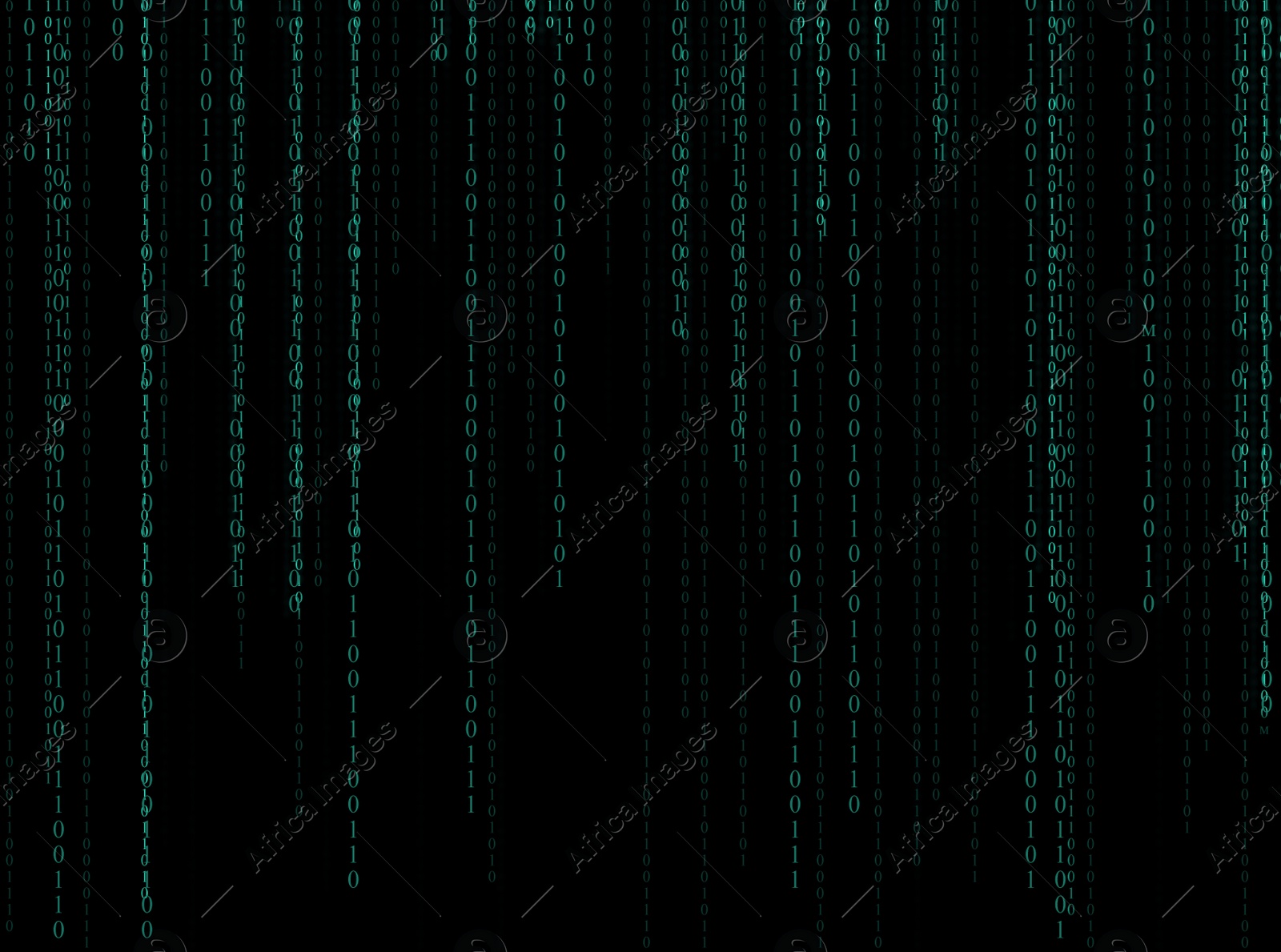 Illustration of  code written in binary number system