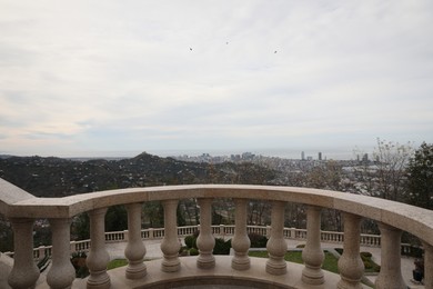 Photo of Beautiful view of city and sea from viewpoint